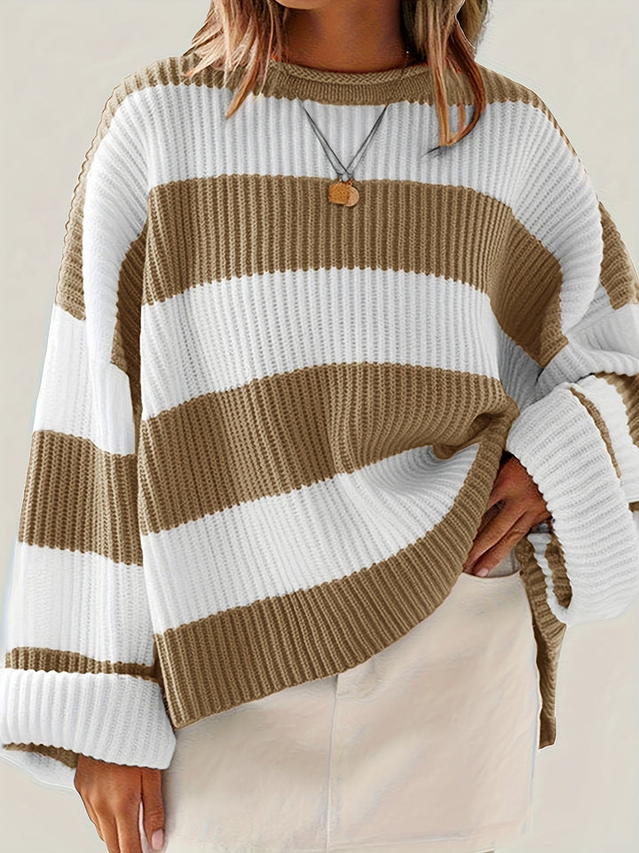 Brooke | Luźny Sweter w Paski