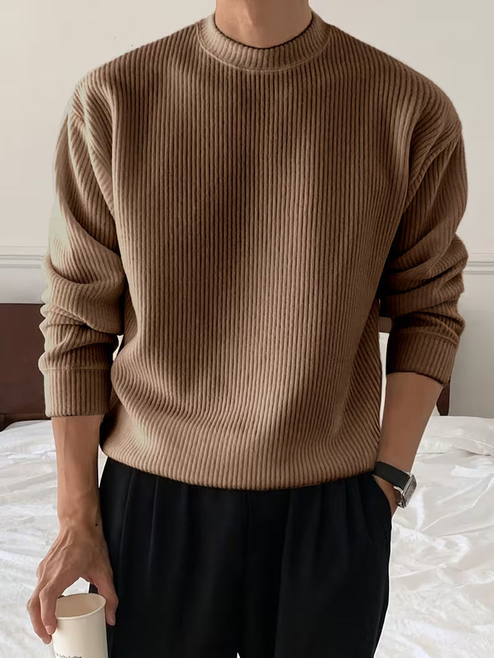 Harry | Sweter z długim rękawem z prążkowanym wykończeniem