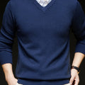 Nigel | Elegancki Jumper z Dekoltem w Serek