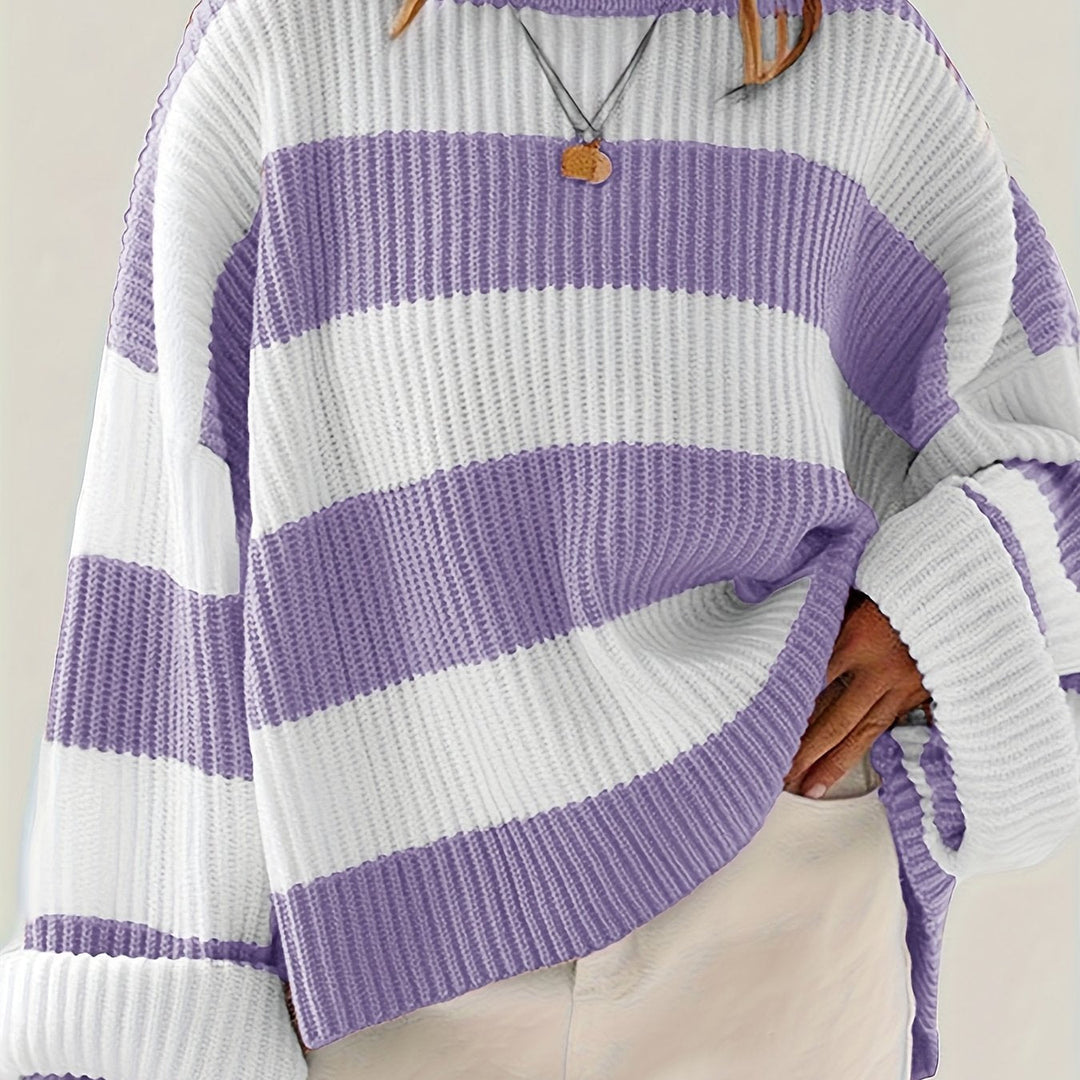 Brooke | Luźny Sweter w Paski