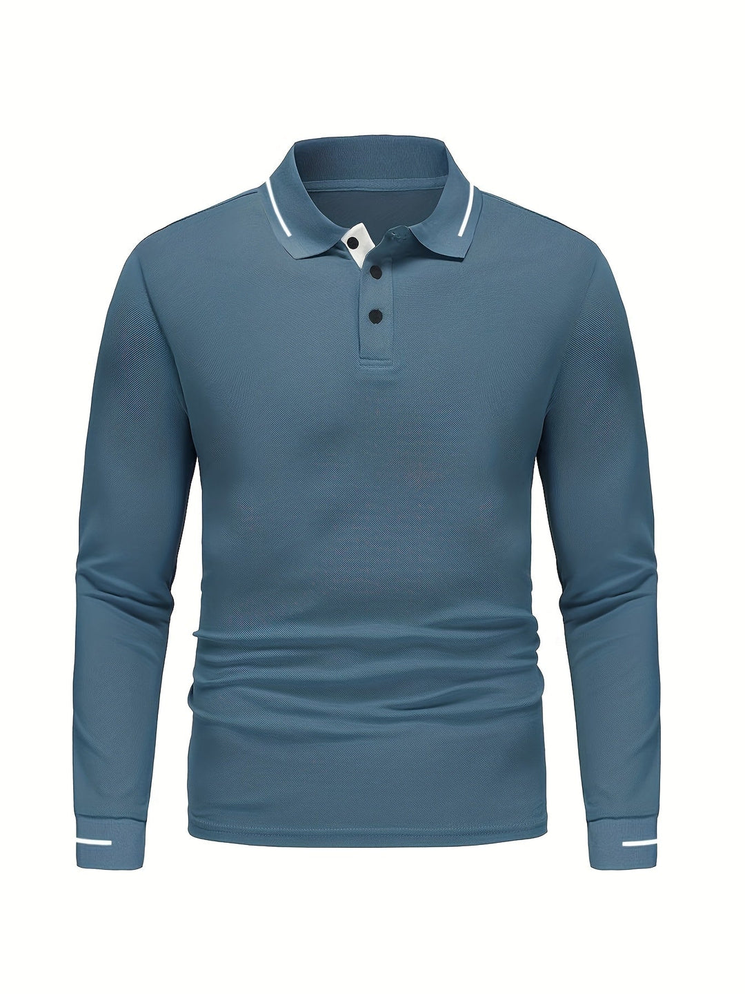 Reginald | Elegancka Koszula Polo z Długim Rękawem
