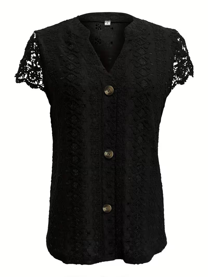 Debbie | Elegancka koszula z dekoltem w serek