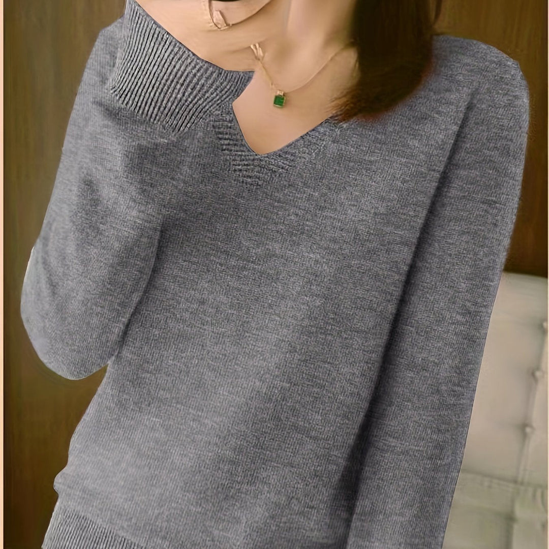 Deborah | Sweter Relaxed V-Neck