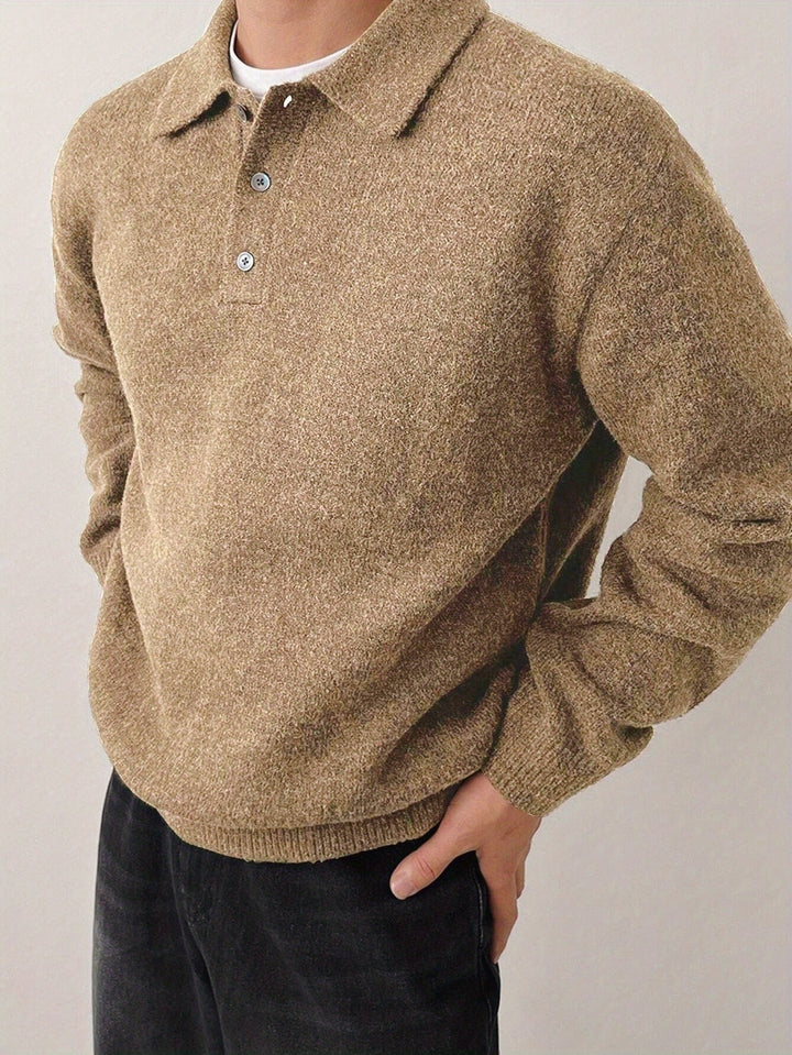 Reid | Sweter z kołnierzykiem polo