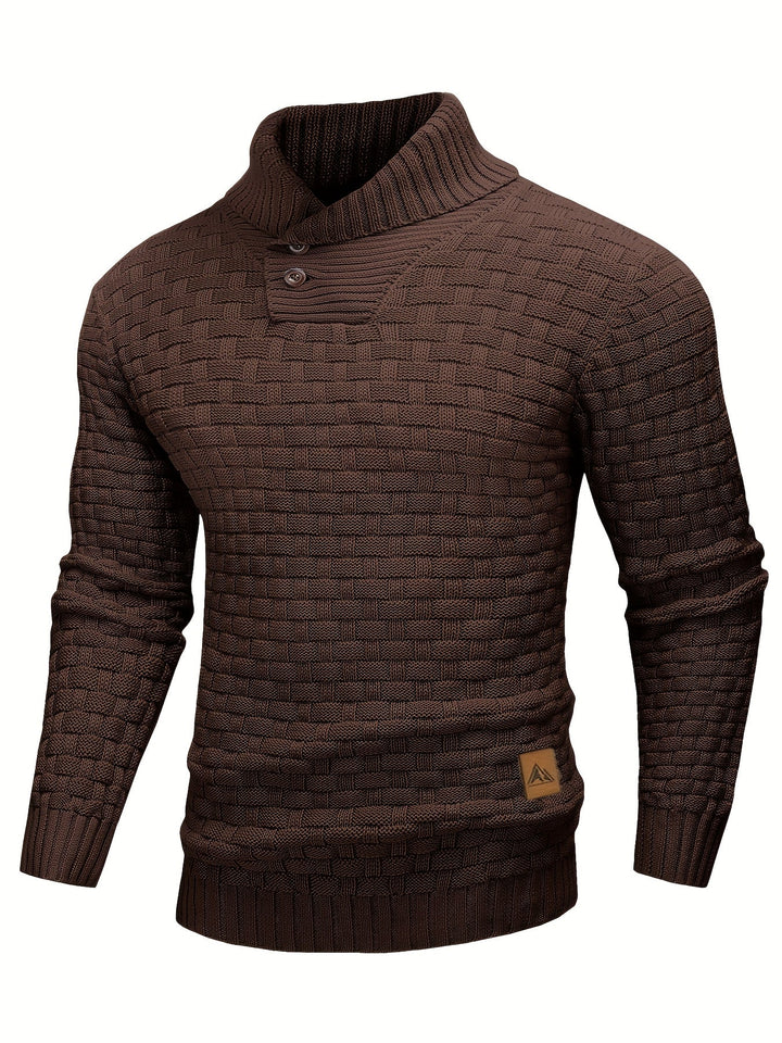 Barrett | Teksturowany sweter z kołnierzem szalowym
