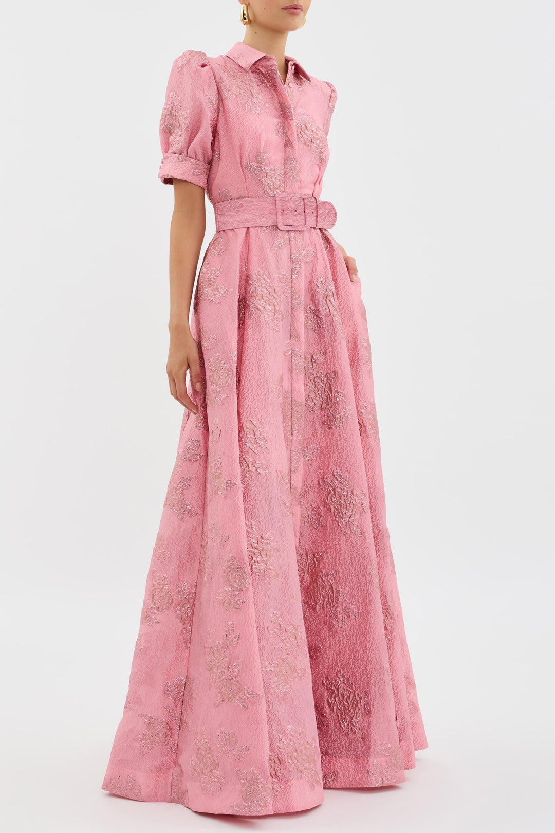 Aimee | Elegancka Sukienka z Bufiastymi Rękawami