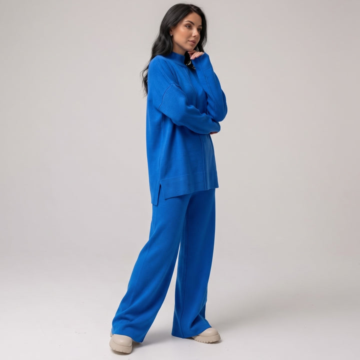 Damski Dres Komplet Bluza Spodnie Szeroki Krój
