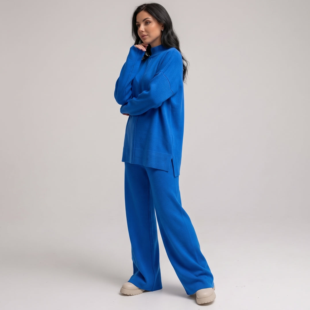 Damski Dres Komplet Bluza Spodnie Szeroki Krój
