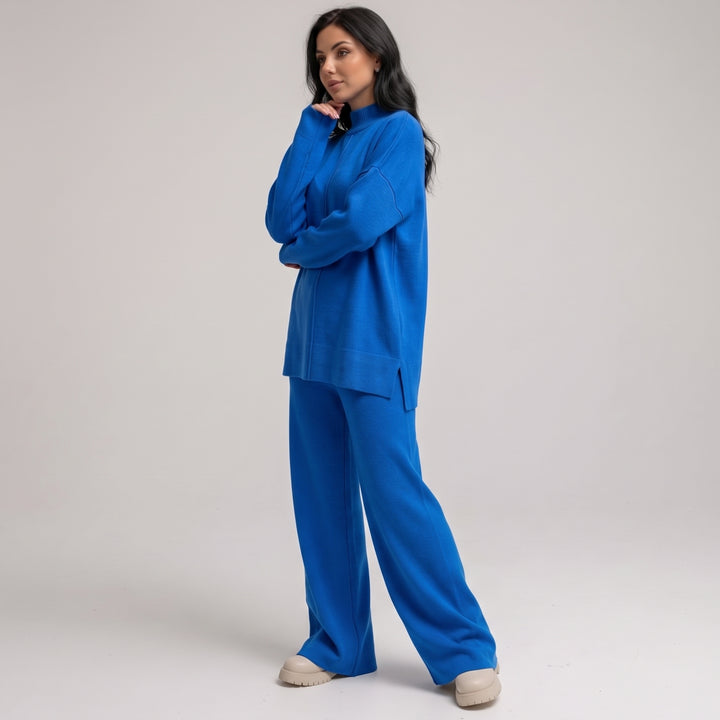 Damski Dres Komplet Bluza Spodnie Szeroki Krój