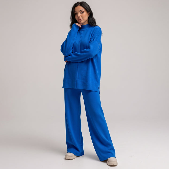 Damski Dres Komplet Bluza Spodnie Szeroki Krój