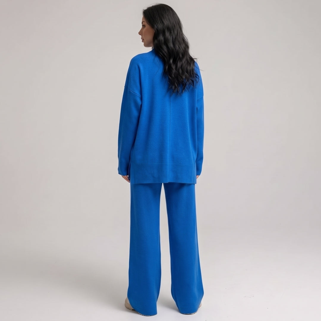 Damski Dres Komplet Bluza Spodnie Szeroki Krój