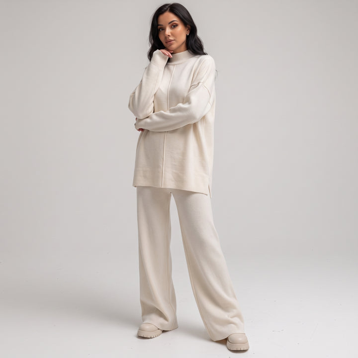 Damski Dres Komplet Bluza Spodnie Szeroki Krój