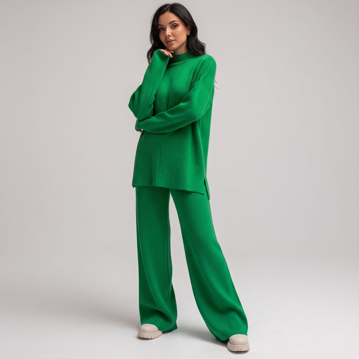 Damski Dres Komplet Bluza Spodnie Szeroki Krój