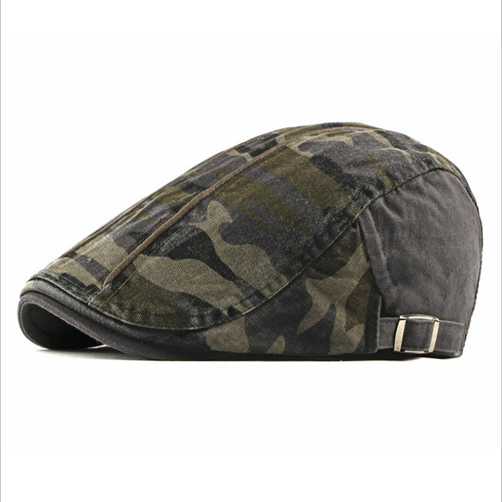 Graham | Vintage Camo Flat Cap