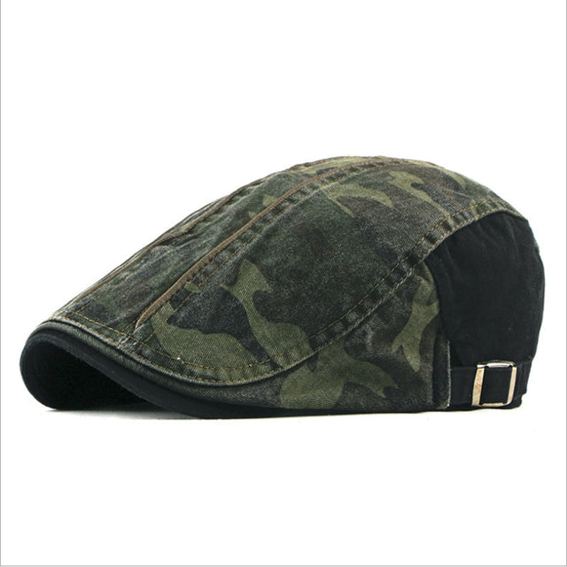 Graham | Vintage Camo Flat Cap