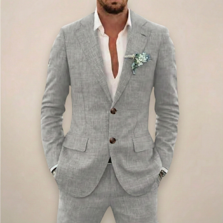 William | Stylowy, dopasowany garnitur dwuczęściowy