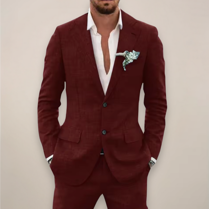 William | Stylowy, dopasowany garnitur dwuczęściowy