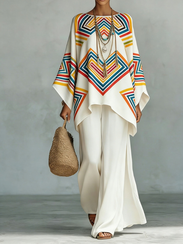 Mirthe | Boho Haftowana Tunika Resortowa