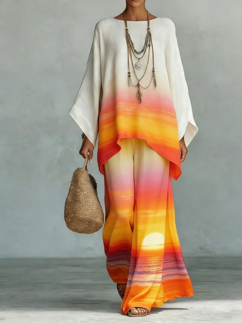 Mirthe | Boho Haftowana Tunika Resortowa