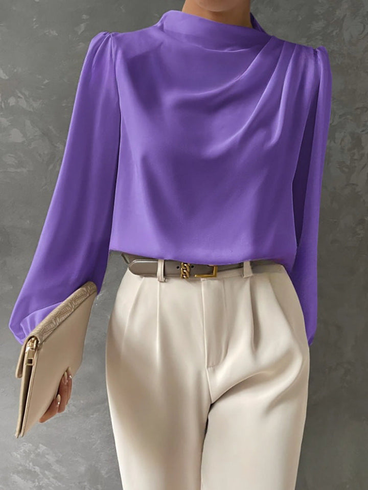 Helene | Elegancka Bluzka z Drapowaniem