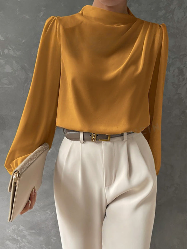 Helene | Elegancka Bluzka z Drapowaniem