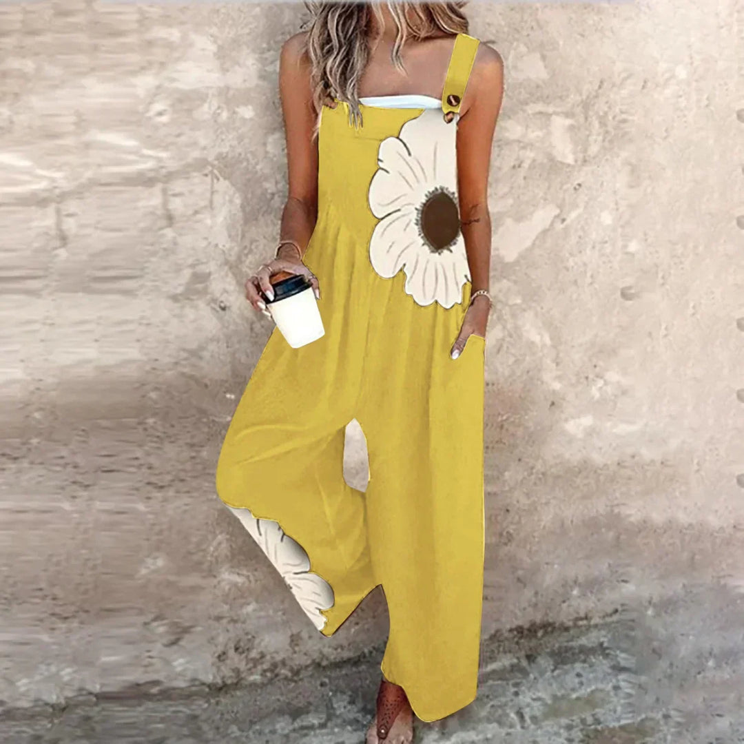 Marissa | Stylowy Kombinezon z Kwiatowym Wzorem