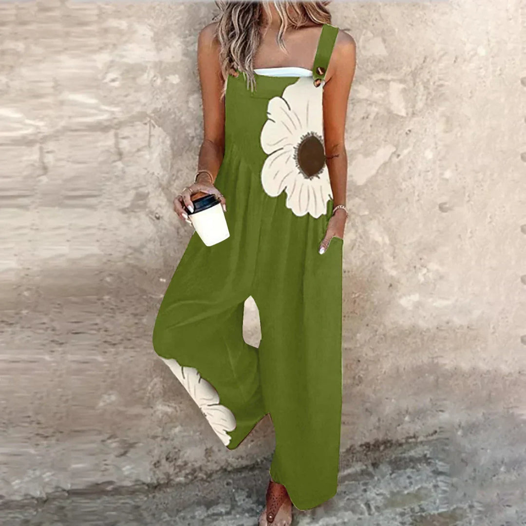 Marissa | Stylowy Kombinezon z Kwiatowym Wzorem