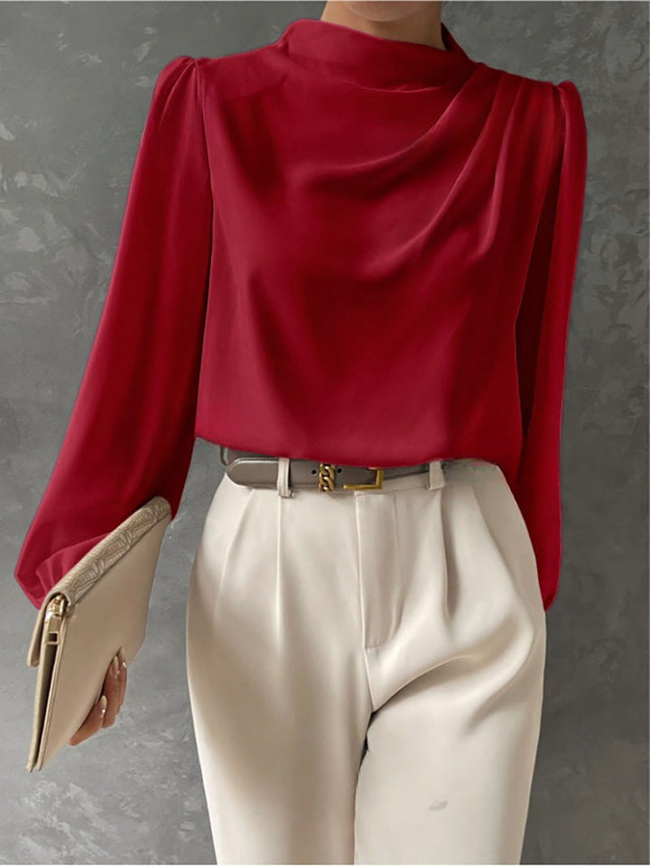 Helene | Elegancka Bluzka z Drapowaniem