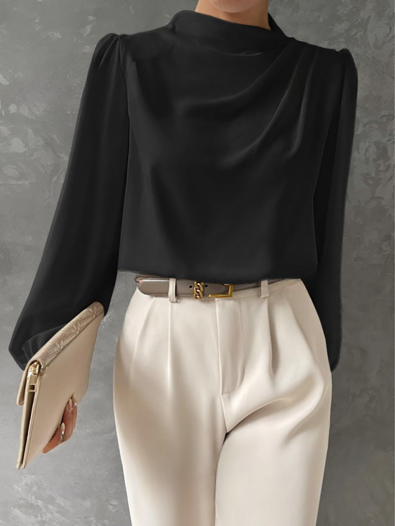 Helene | Elegancka Bluzka z Drapowaniem