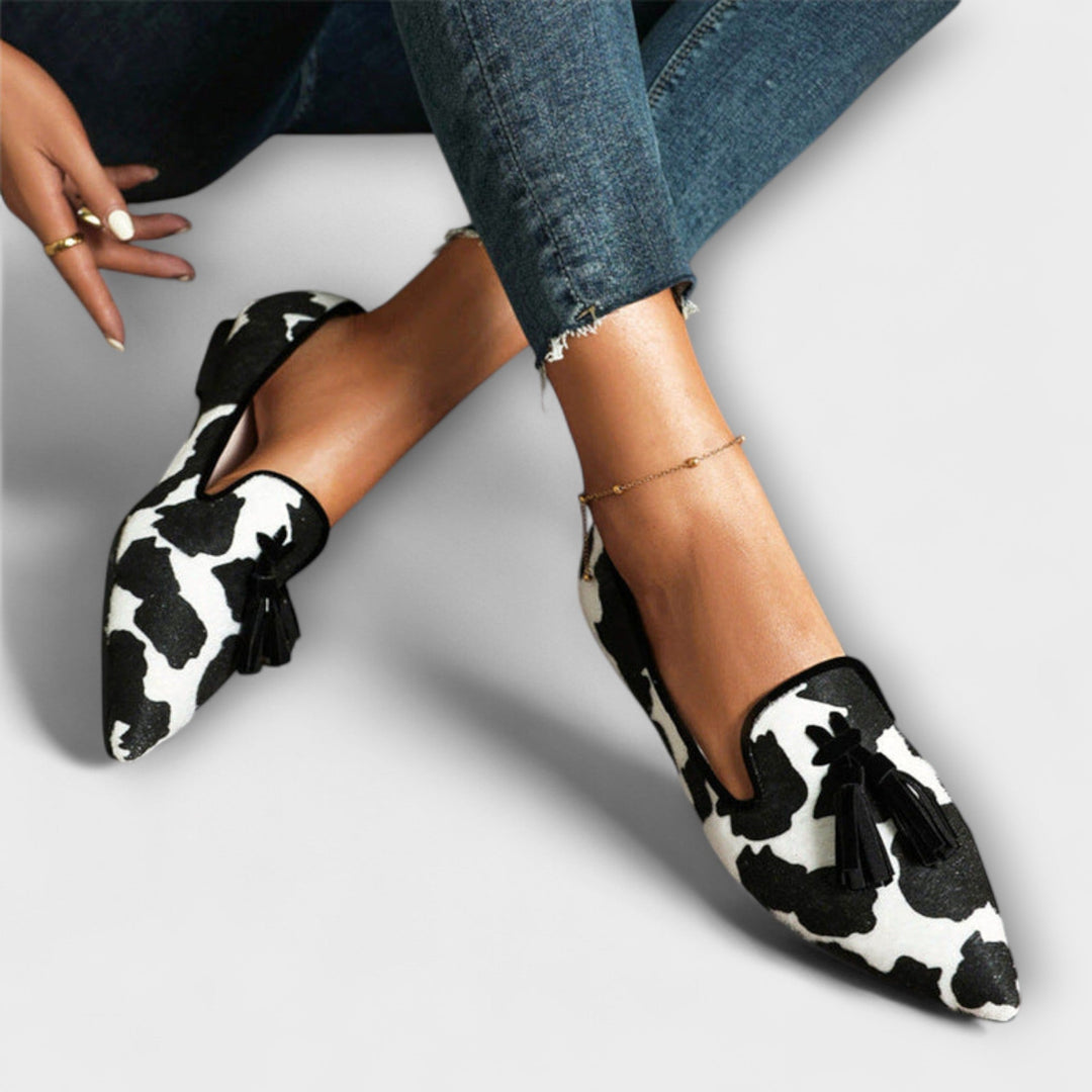 Julia | Eleganckie Mokasyny Slip-On z Frędzlami