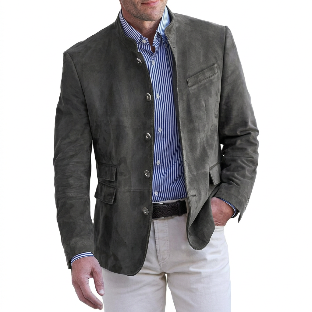 Landon | Elegancka Kurtka ze Stojącym Kołnierzem