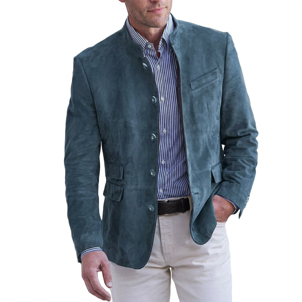 Landon | Elegancka Kurtka ze Stojącym Kołnierzem