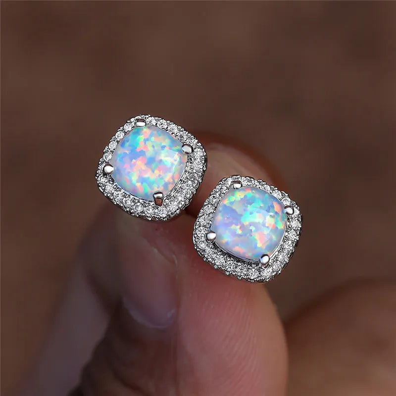 Rozmaryn | Kolczyki Sztyfty Halo Sparkle