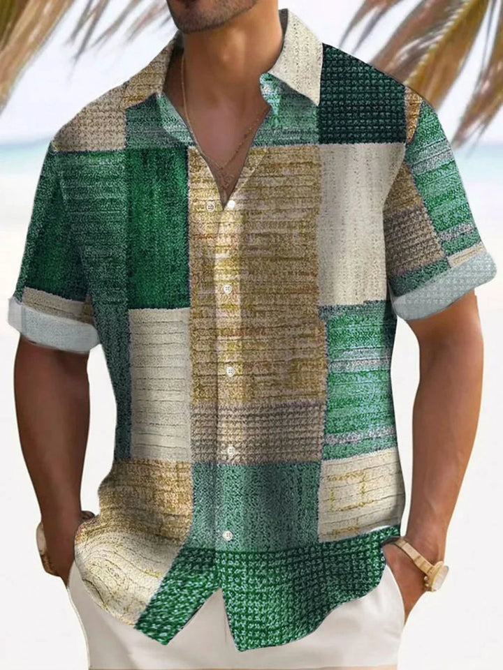 Luca | Letnia Koszula Vintage Patchwork