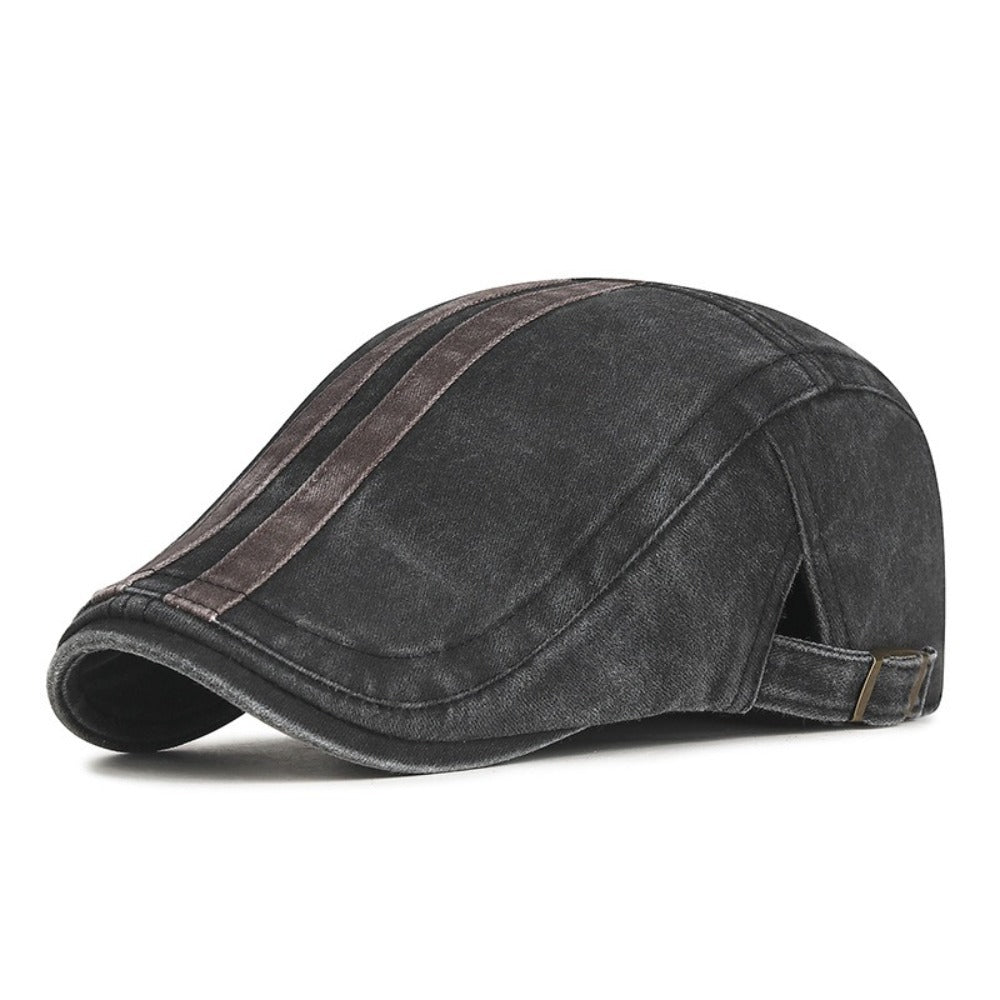 Daniel | Vintage Stripe Flat Cap