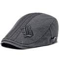 Benjamin | Haftowana czapka typu flat cap