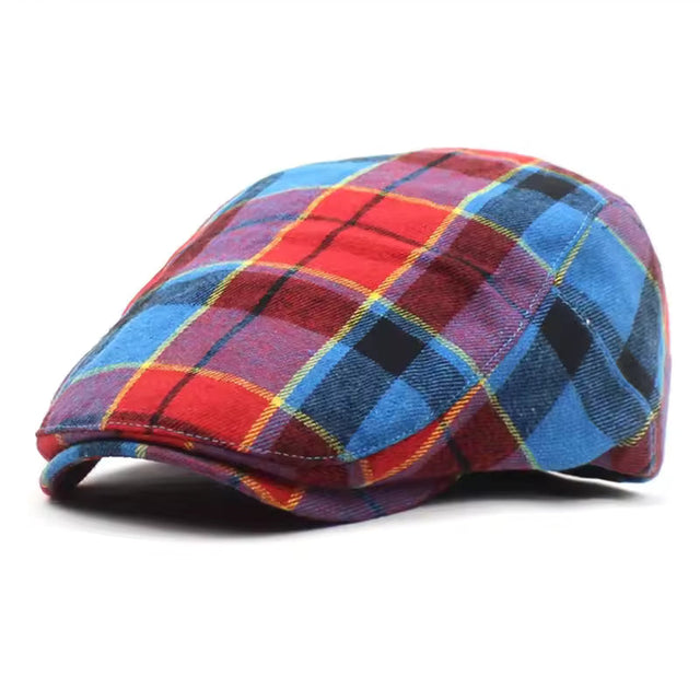 Oliver | Klasyczna Czapka w Kratę Tartan