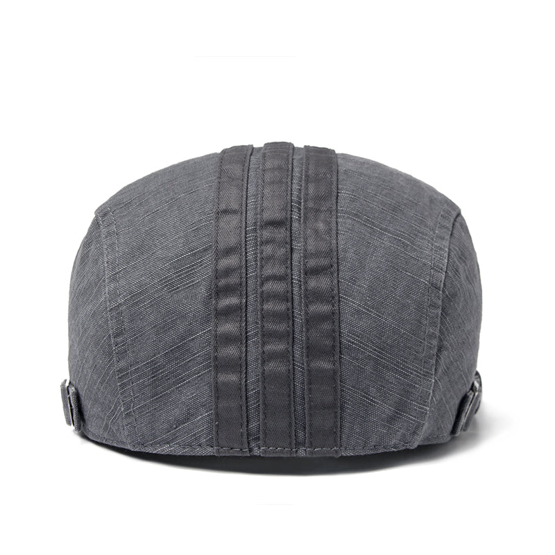 Benjamin | Haftowana czapka typu flat cap