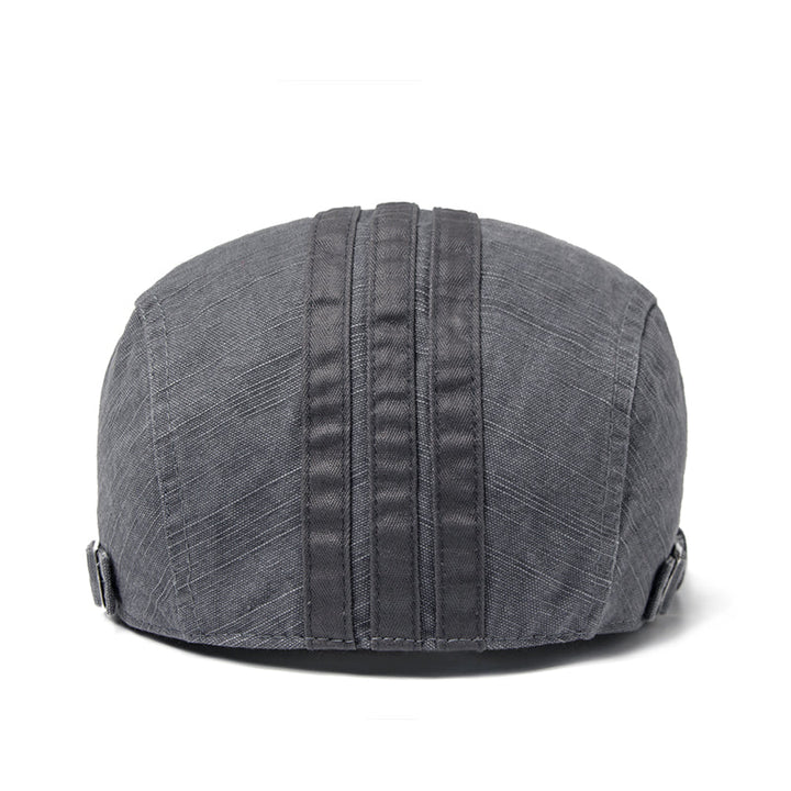 Benjamin | Haftowana czapka typu flat cap