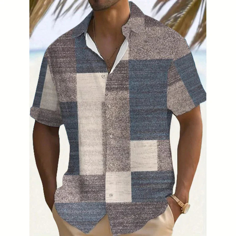 Luca | Letnia Koszula Vintage Patchwork