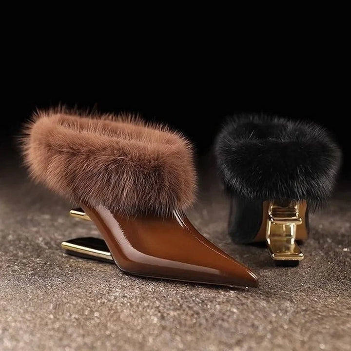 Alvina | Stylowe Furry Obcasy