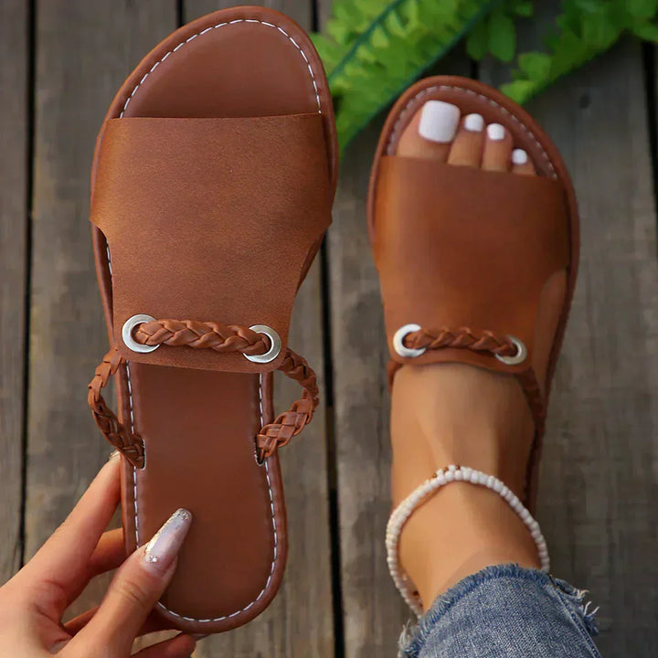 Luna | Elegancka Sandał Boho z Włókien
