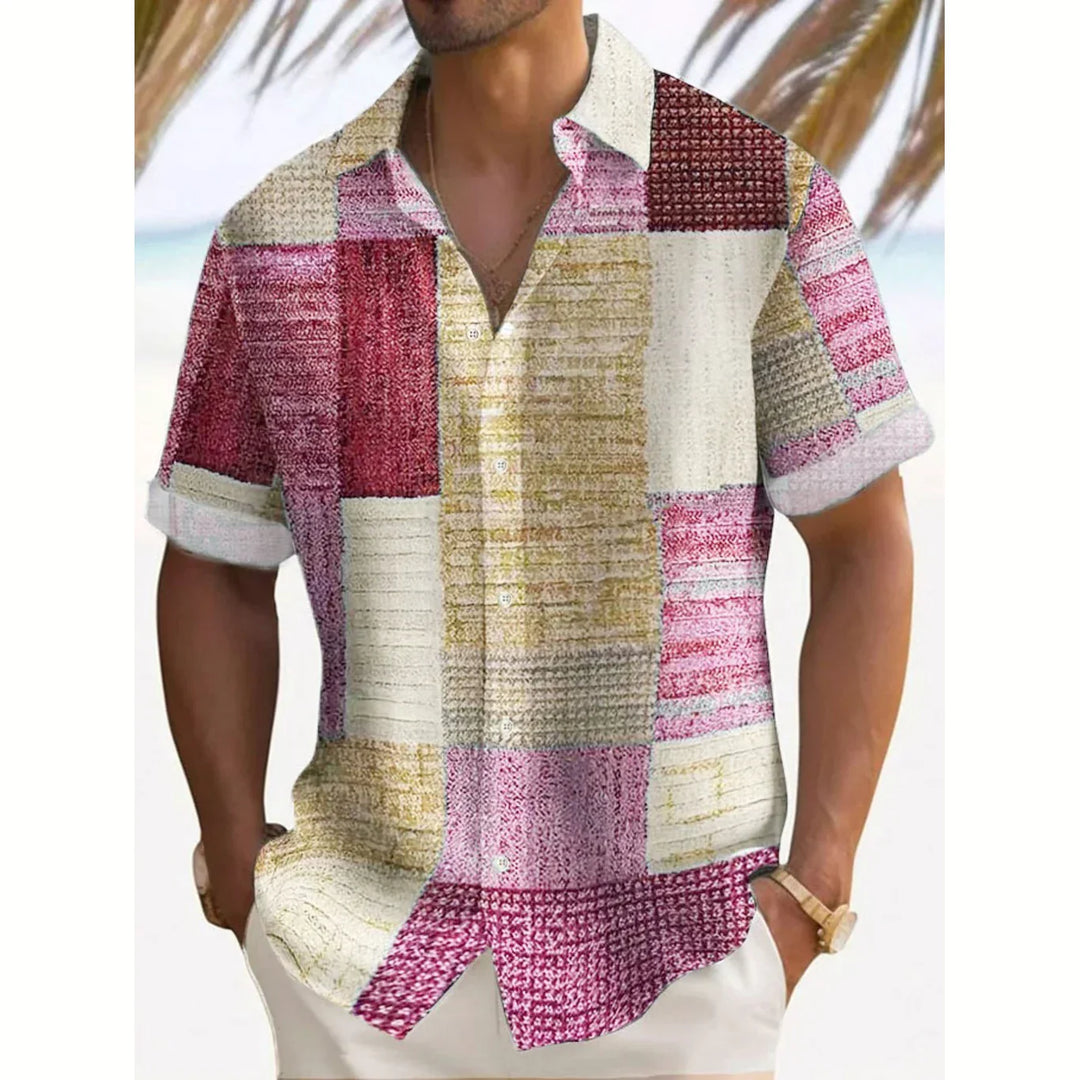 Luca | Letnia Koszula Vintage Patchwork