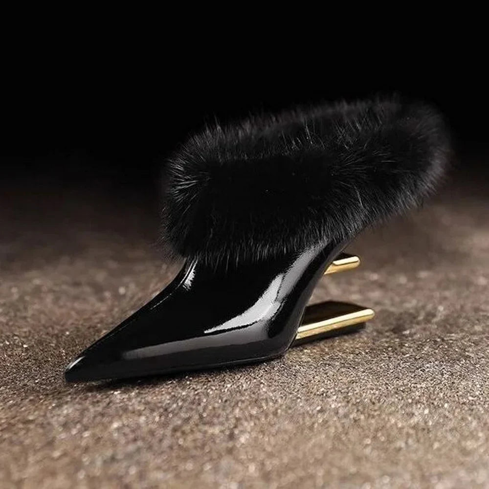 Alvina | Stylowe Furry Obcasy