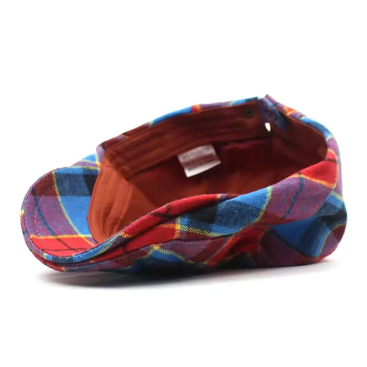 Oliver | Klasyczna Czapka w Kratę Tartan