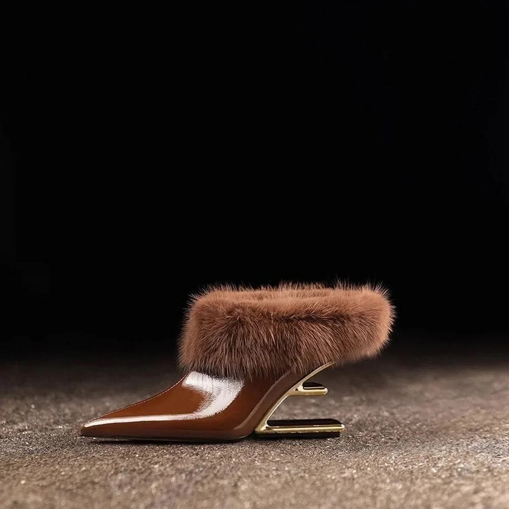 Alvina | Stylowe Furry Obcasy