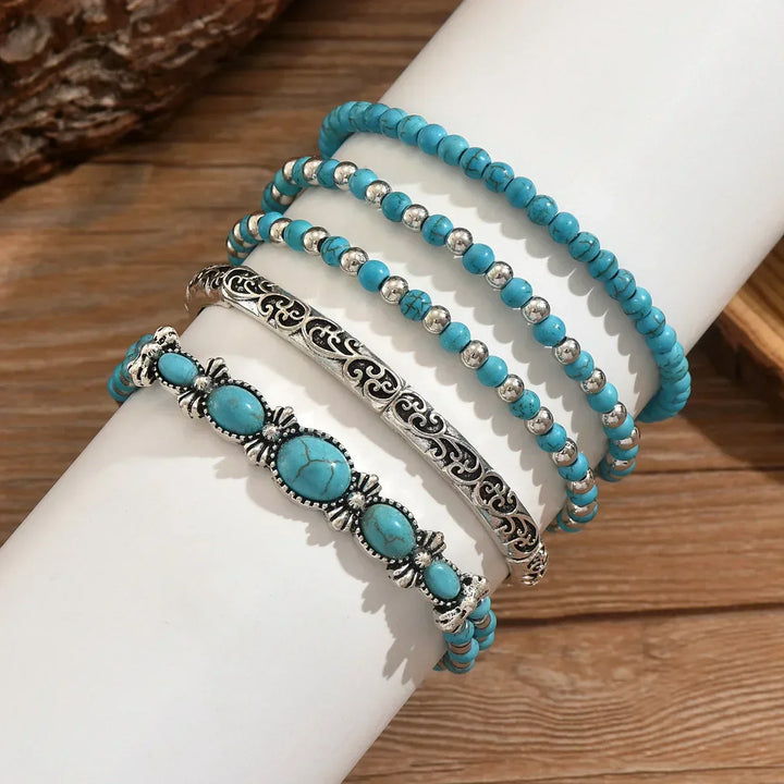 Marisol | Zestaw Bransoletek w Stylu Boho z Koralikami