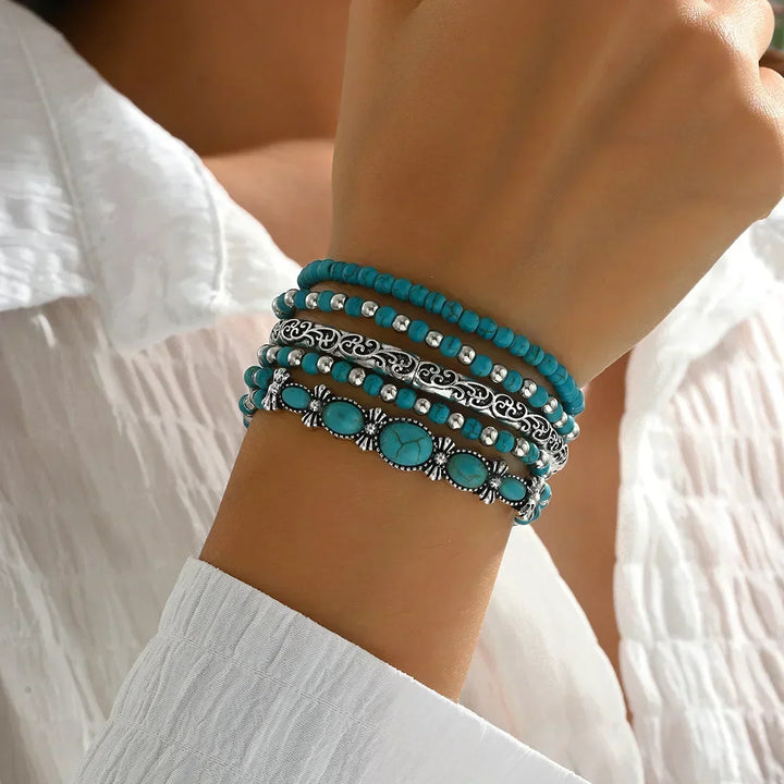 Marisol | Zestaw Bransoletek w Stylu Boho z Koralikami