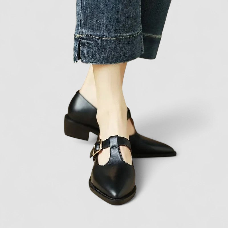 Faith | Klasyczne Buty Mary Jane z Wąskim T-Barem