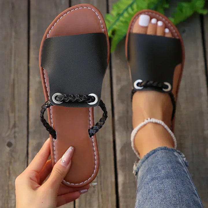 Luna | Elegancka Sandał Boho z Włókien